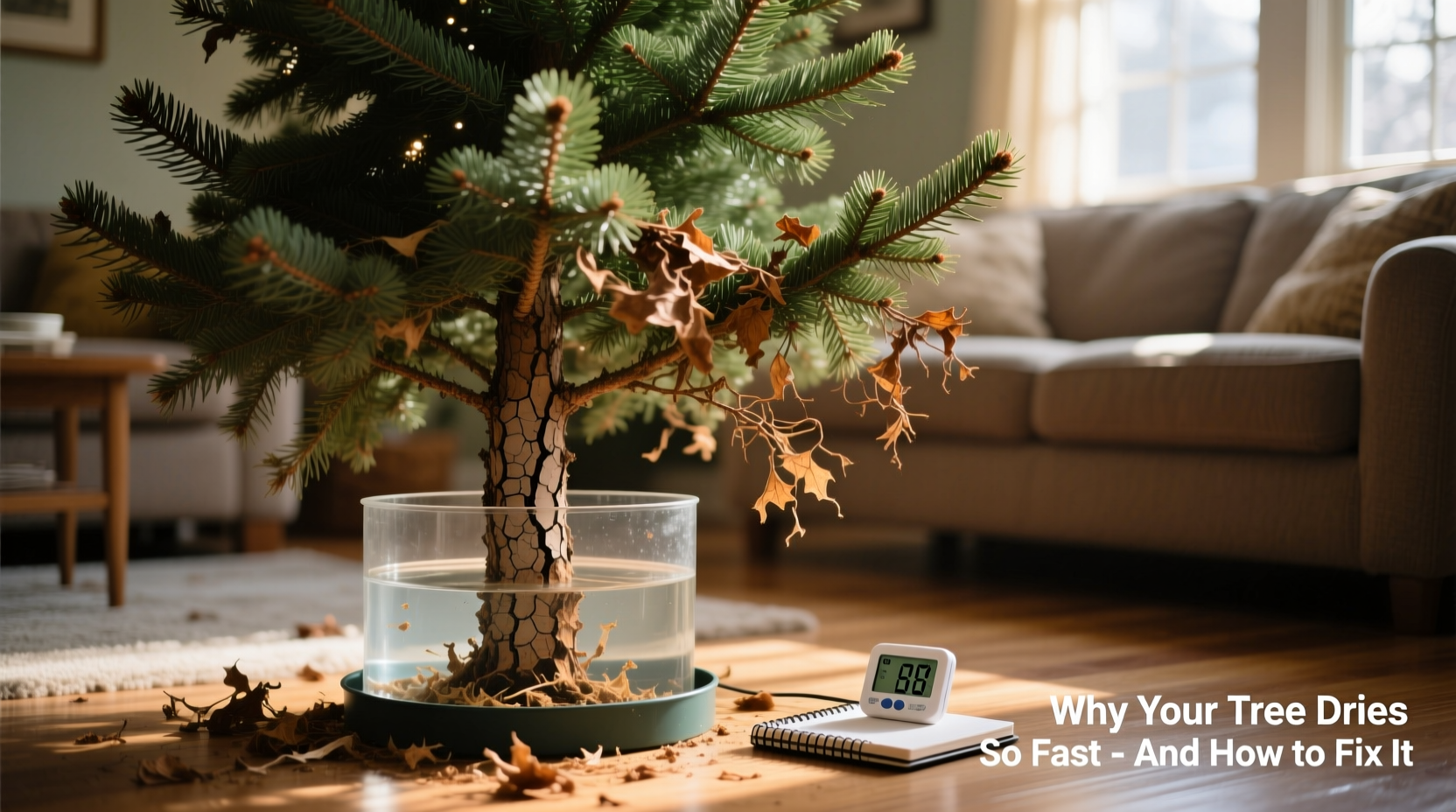 why does my christmas tree dry out in a week and how to slow it