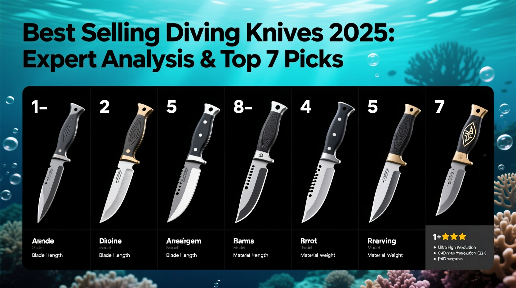 best selling diving knife