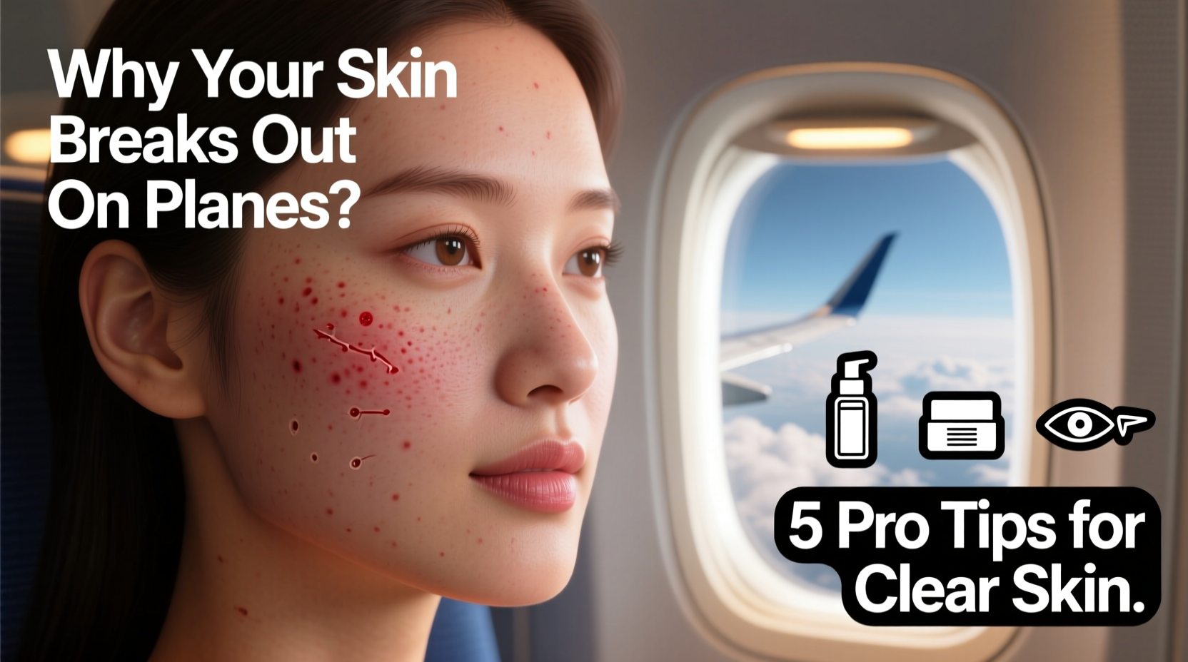 why does my skin breakout after flying airplane cabin tips for clear skin