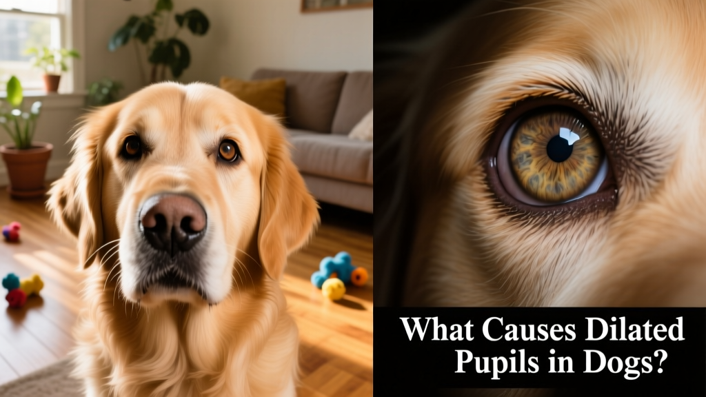 Side-by-side comparison showing normal vs. abnormally dilated pupils in different lighting conditions