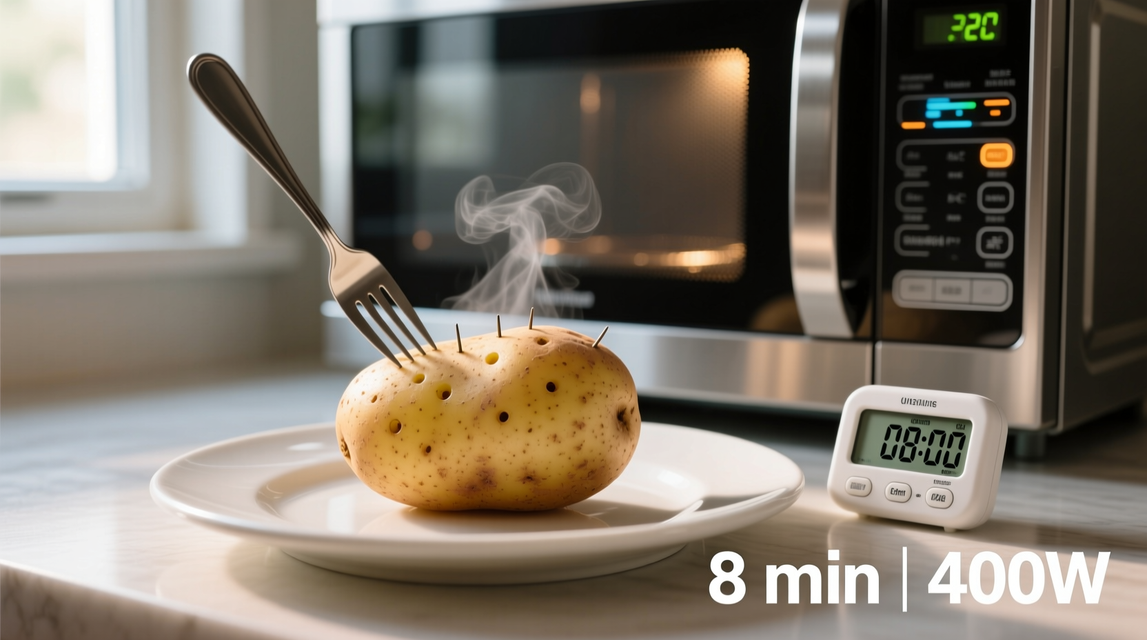 how long to cook potatoes in microwave