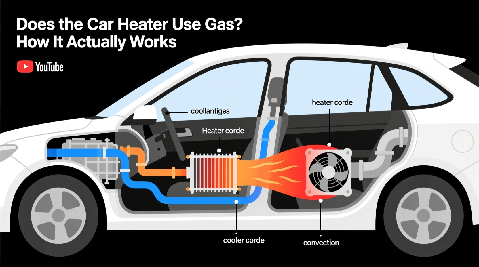 does the heater in a car use gas