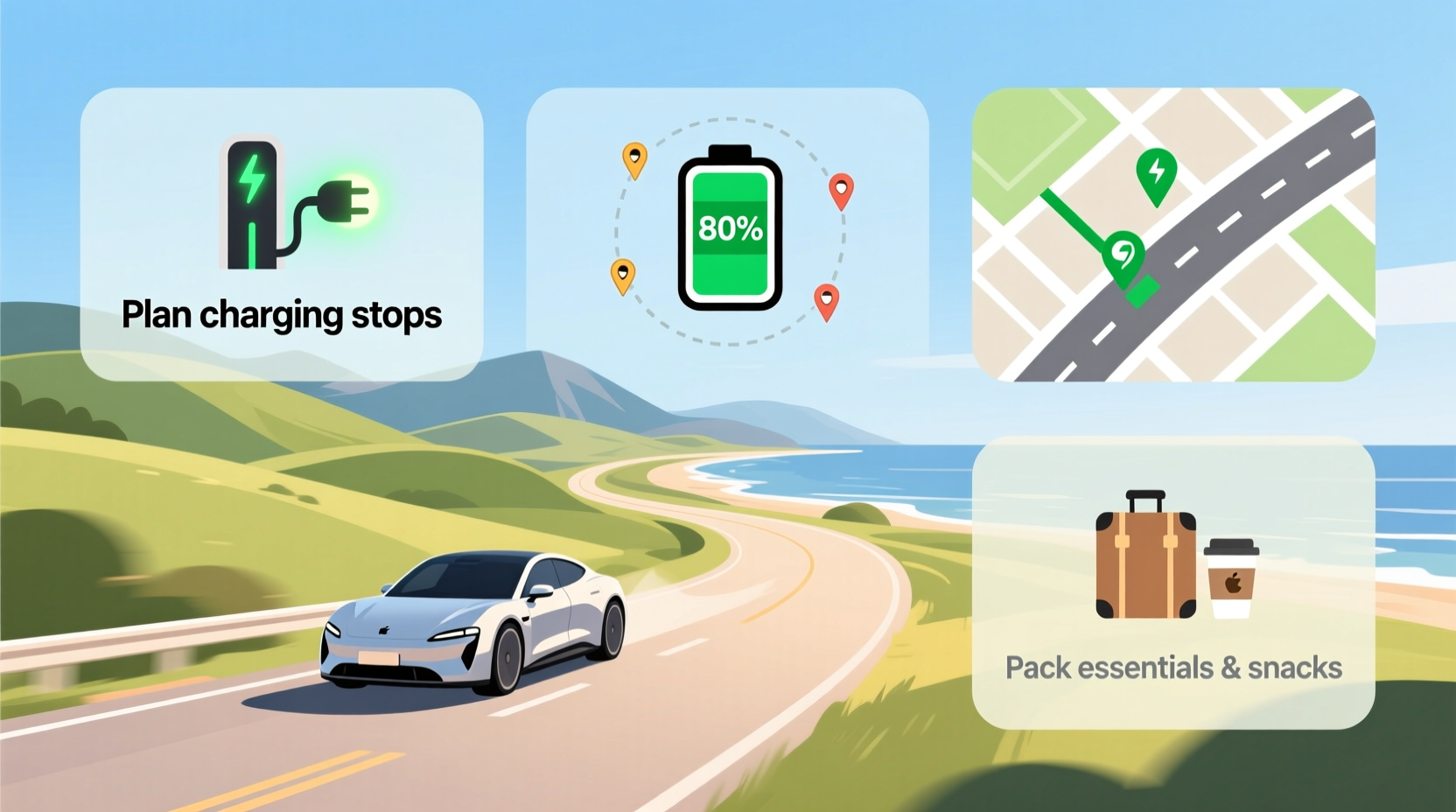 12 tips for taking a road trip in an electric car