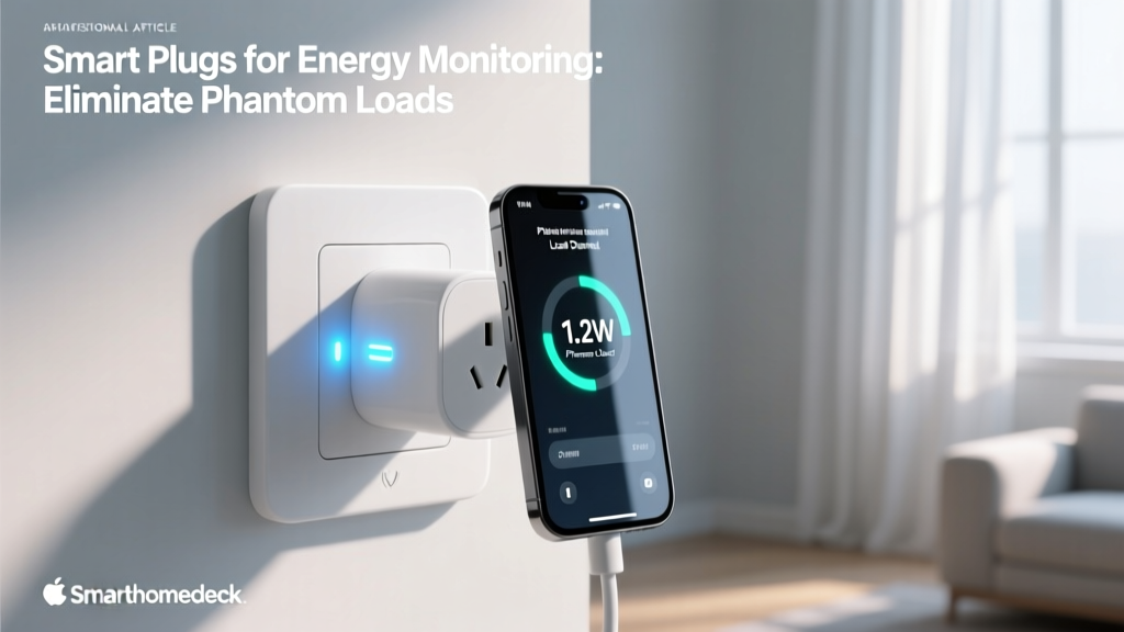 Smart Plugs for Energy Monitoring: Eliminate Phantom Loads