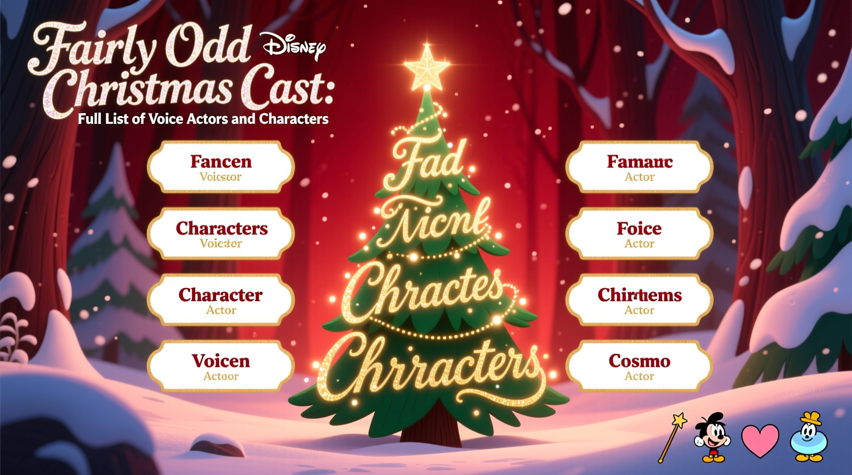 a fairly odd christmas cast