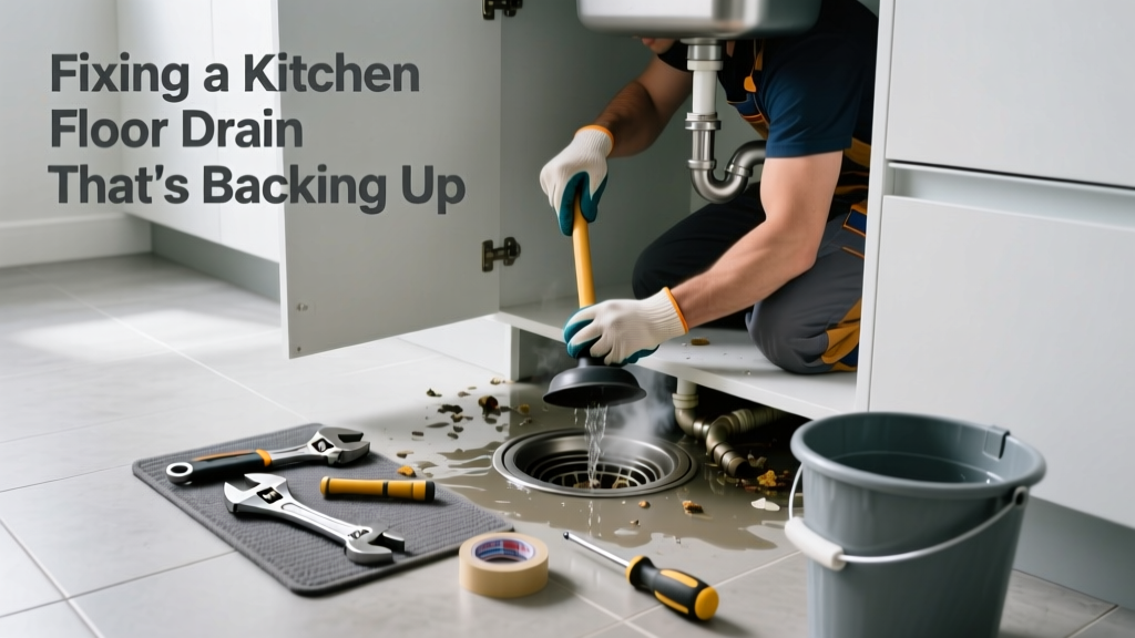 Fixing a Kitchen Floor Drain That's Backing Up
