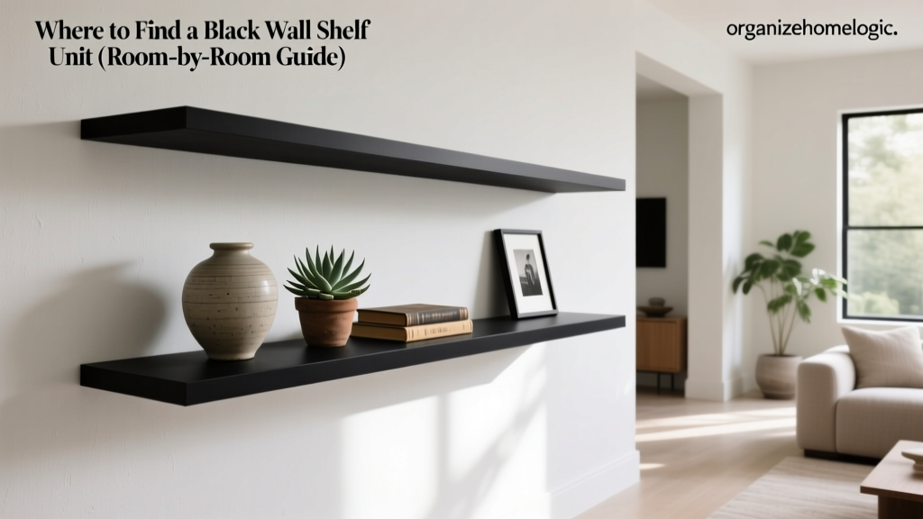 Where to Find a Black Wall Shelf Unit (Room-by-Room Guide)