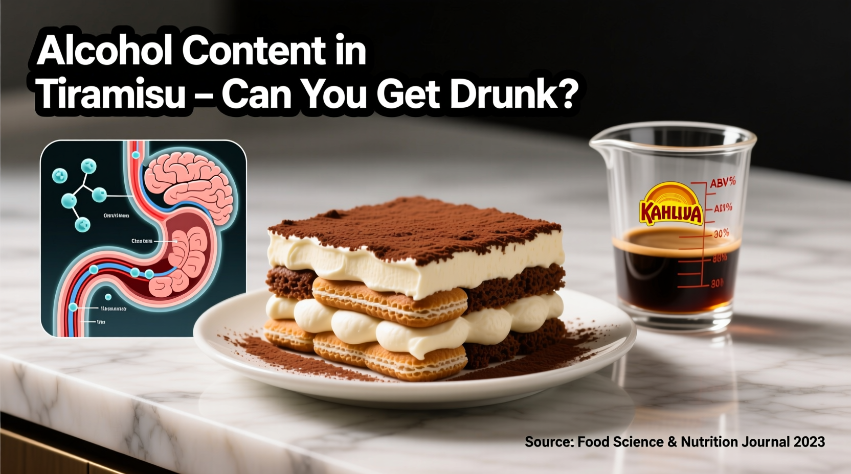 alcohol content in desserts can tiramisu get you drunk if eaten in bulk
