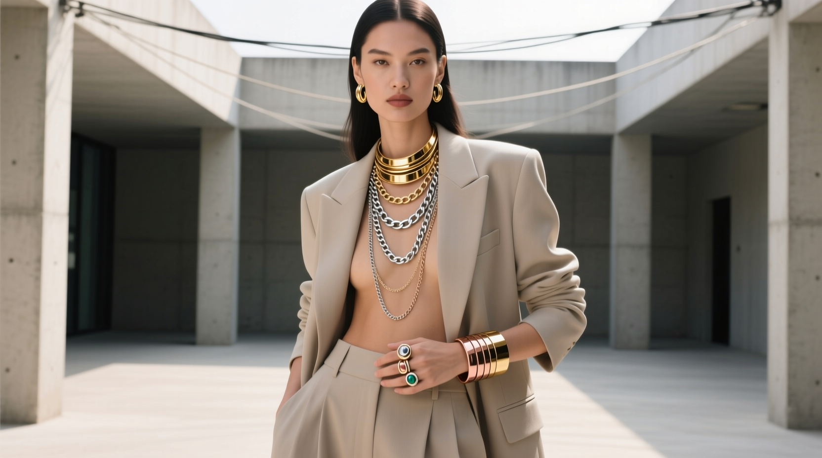 is it okay to mix metal jewelry tones in one outfit or does it look sloppy