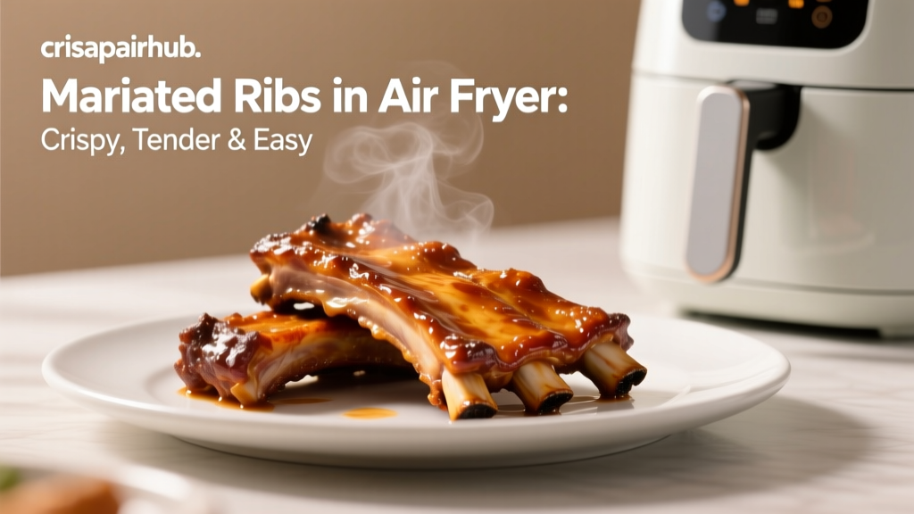Marinated Ribs in Air Fryer: Crispy, Tender & Easy