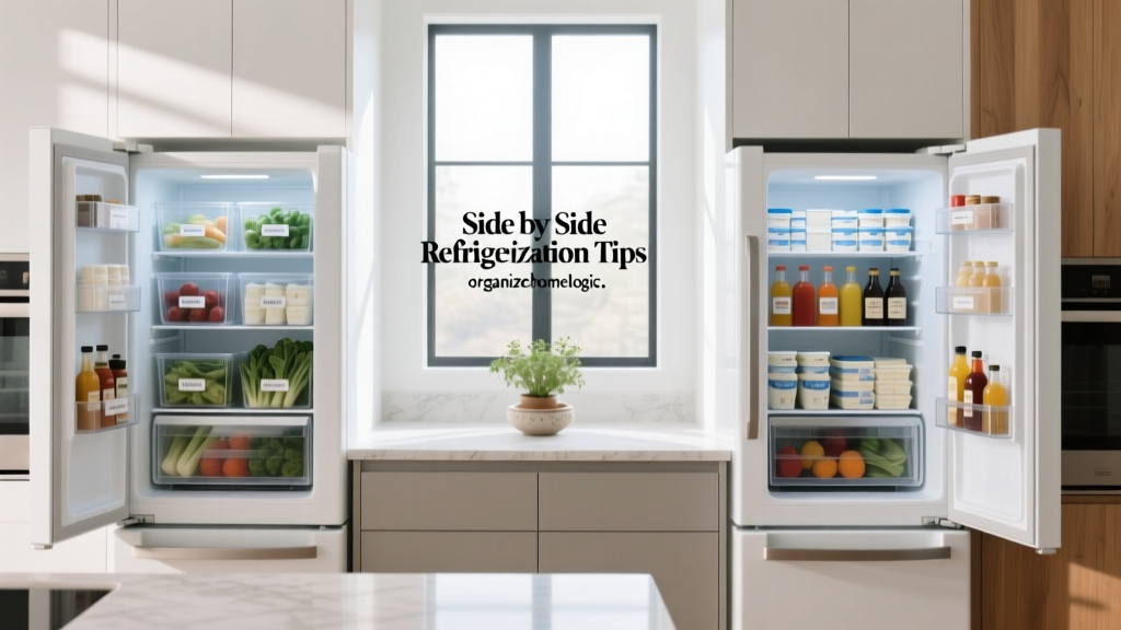 Side by Side Refrigerator Organization Tips