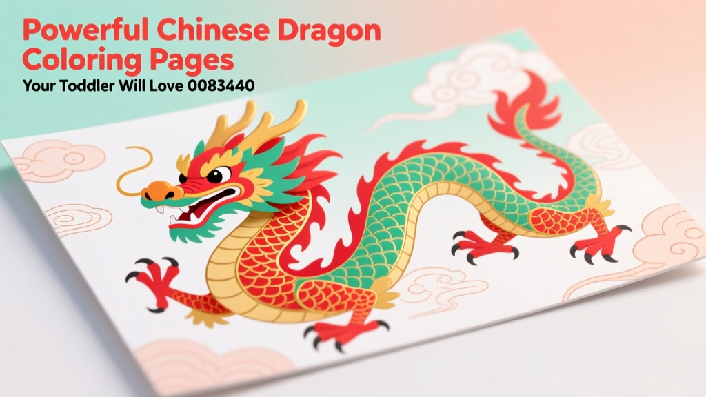 Powerful Chinese Dragon Coloring Pages Your Toddler Will Love: Safety-Tested, Developmentally Appropriate, and Culturally Respectful