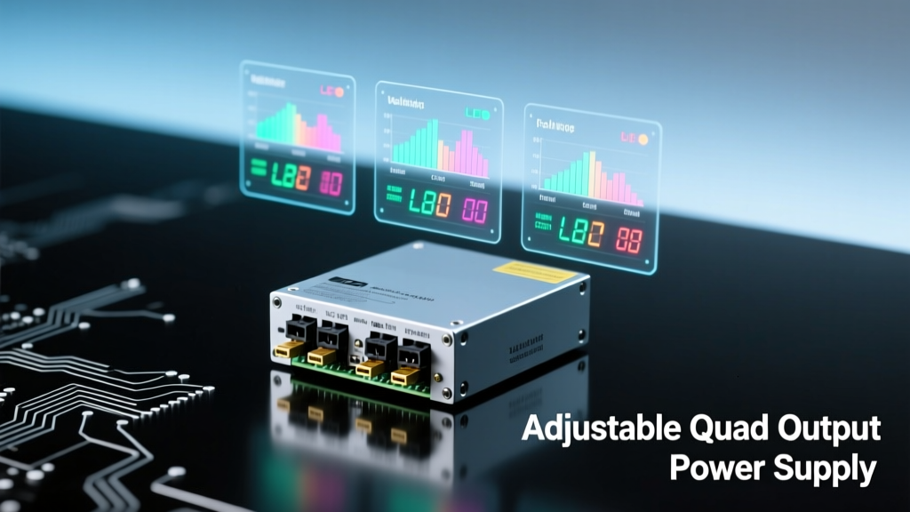 Compact Switching Power Supply Offers Adjustable Quad Output: Engineering Breakthrough for Precision Electronics
