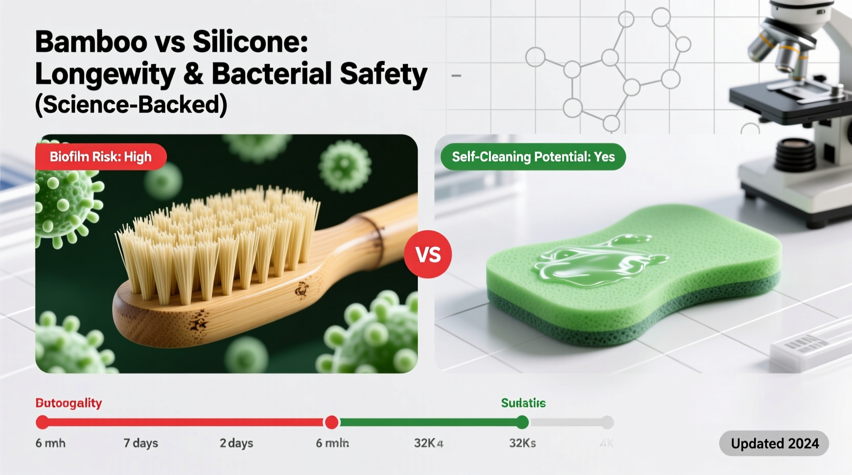 bamboo vs silicone cleaning tools which lasts longer safely