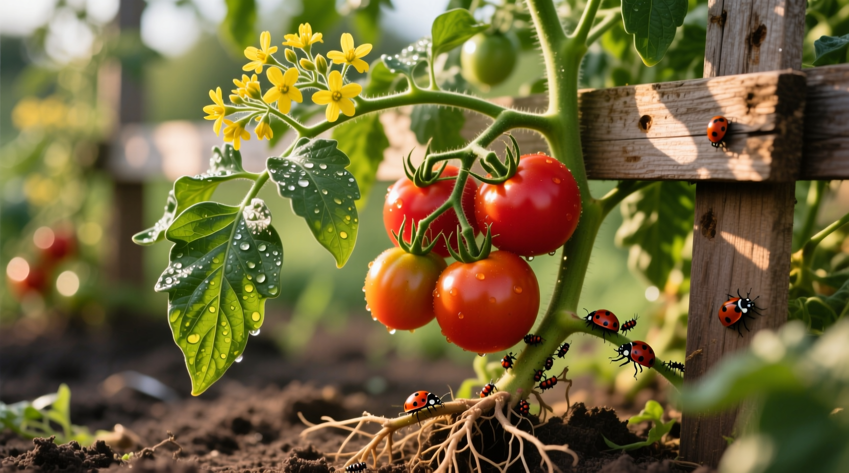 organic tomato plants