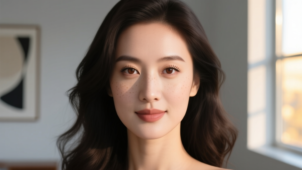 Close-up of a woman