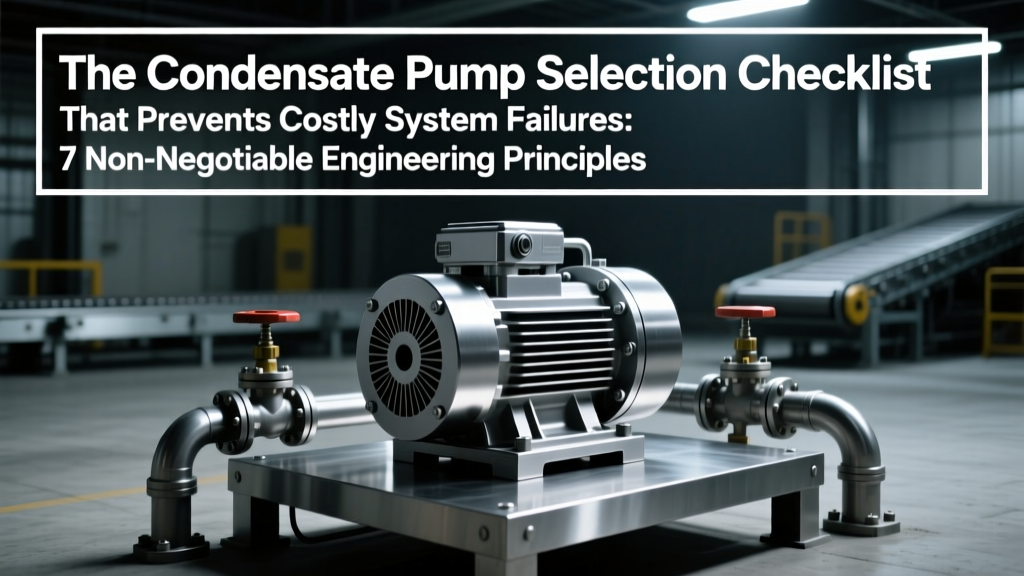 Condensate Pump Selection Checklist: 7 Critical Checks