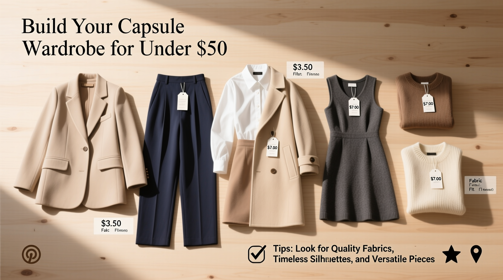 how to build a capsule wardrobe with only thrift store finds on a budget