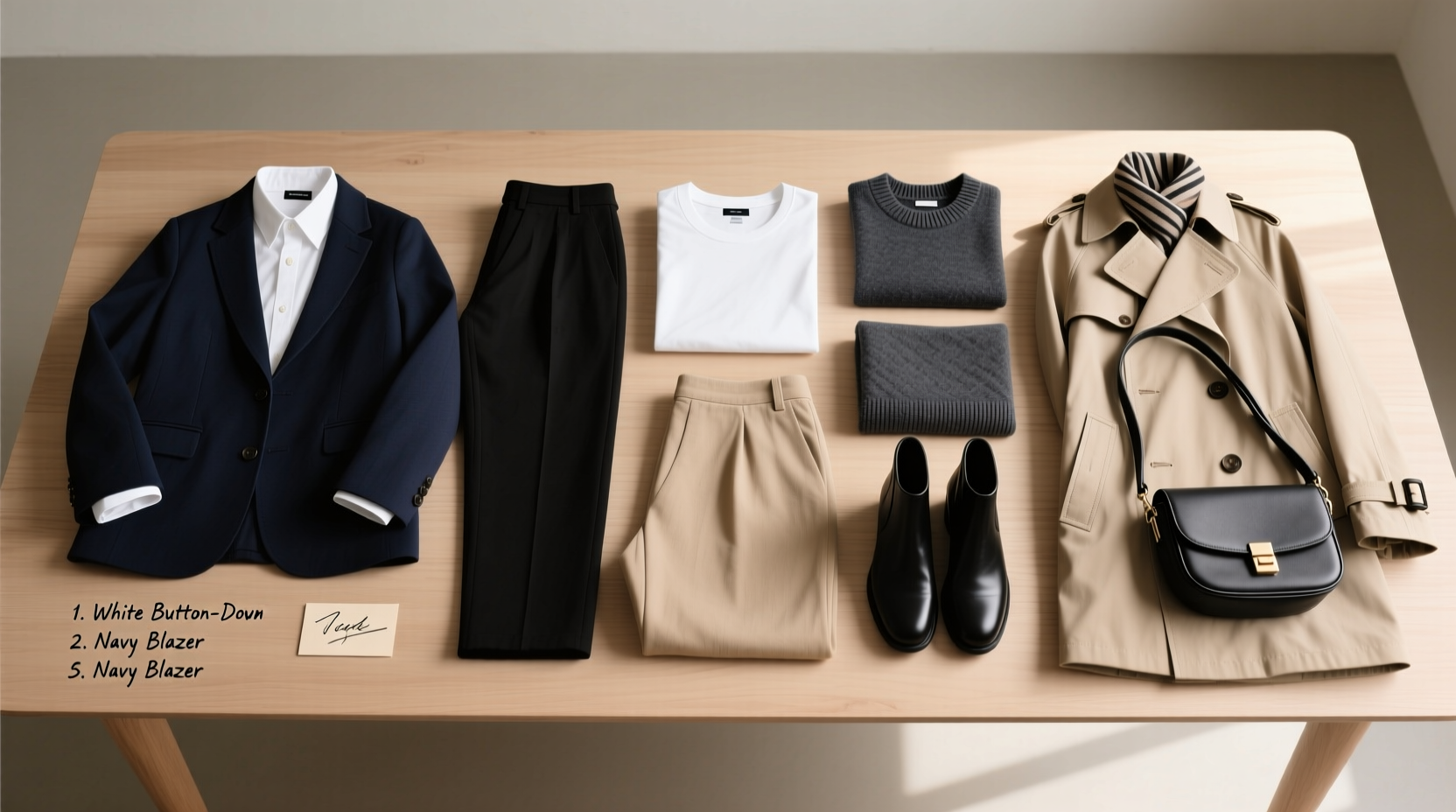 step by step how to create a capsule wardrobe with only 10 pieces