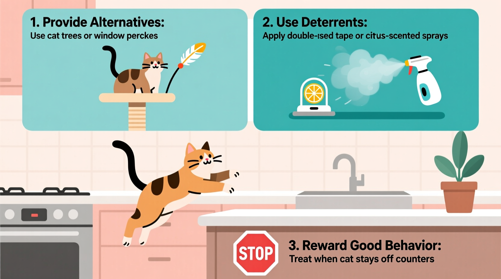 how to train your cat to stop jumping on kitchen counters effective techniques