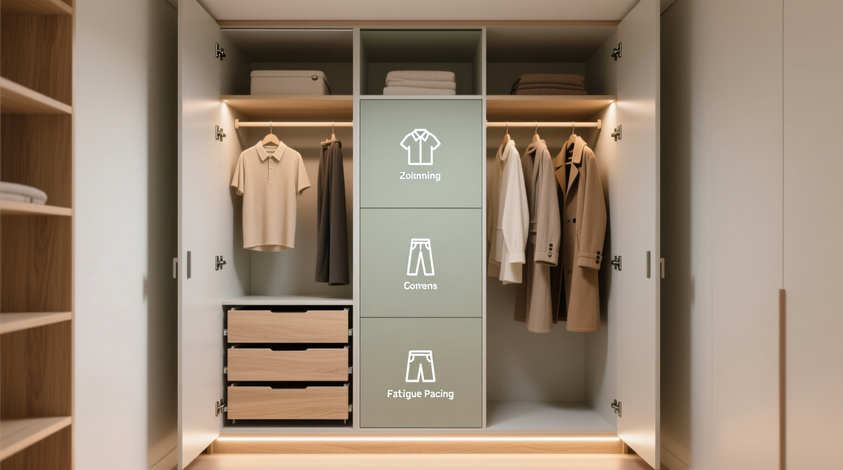 closet organization tips for adhd chronic fatigue