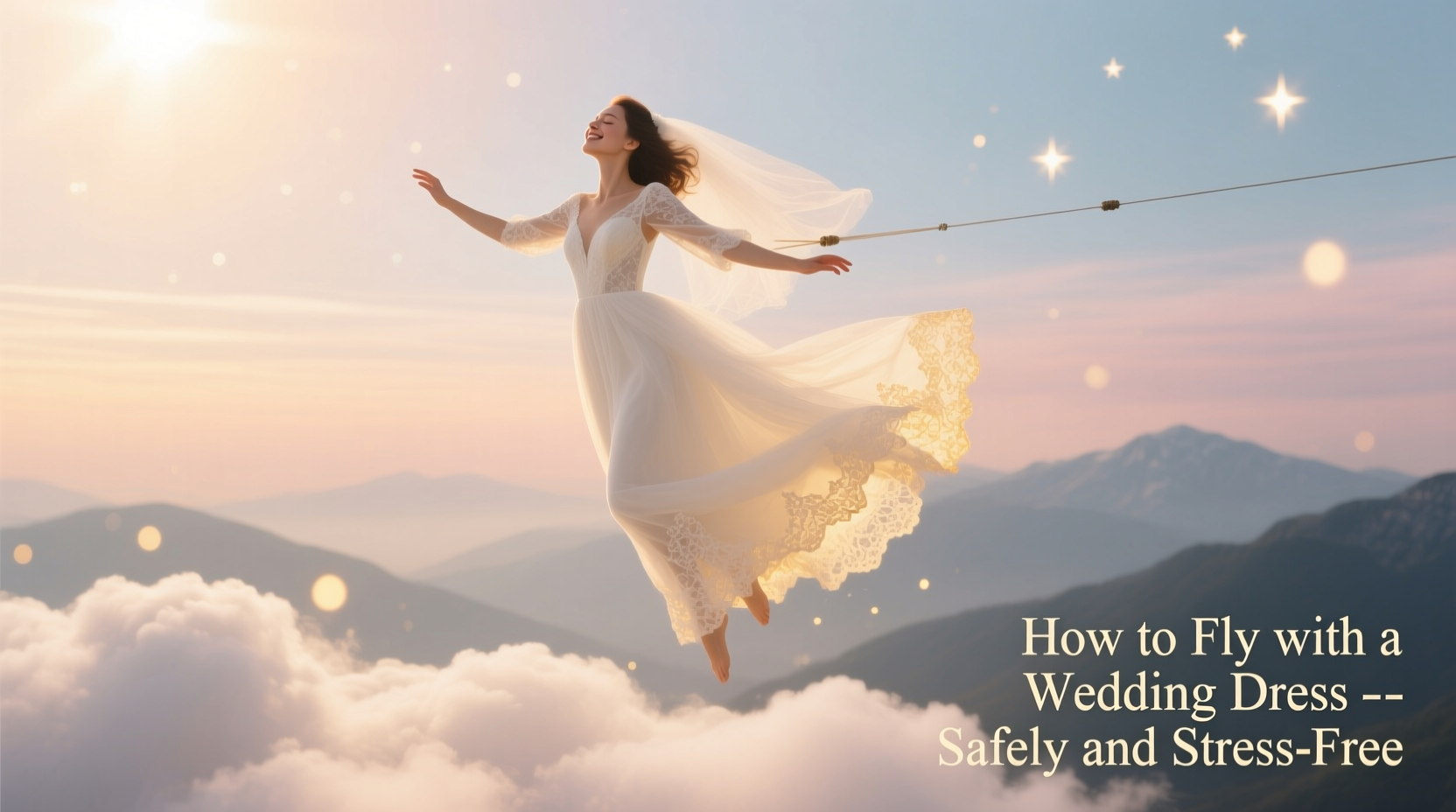 how to fly with a wedding dress