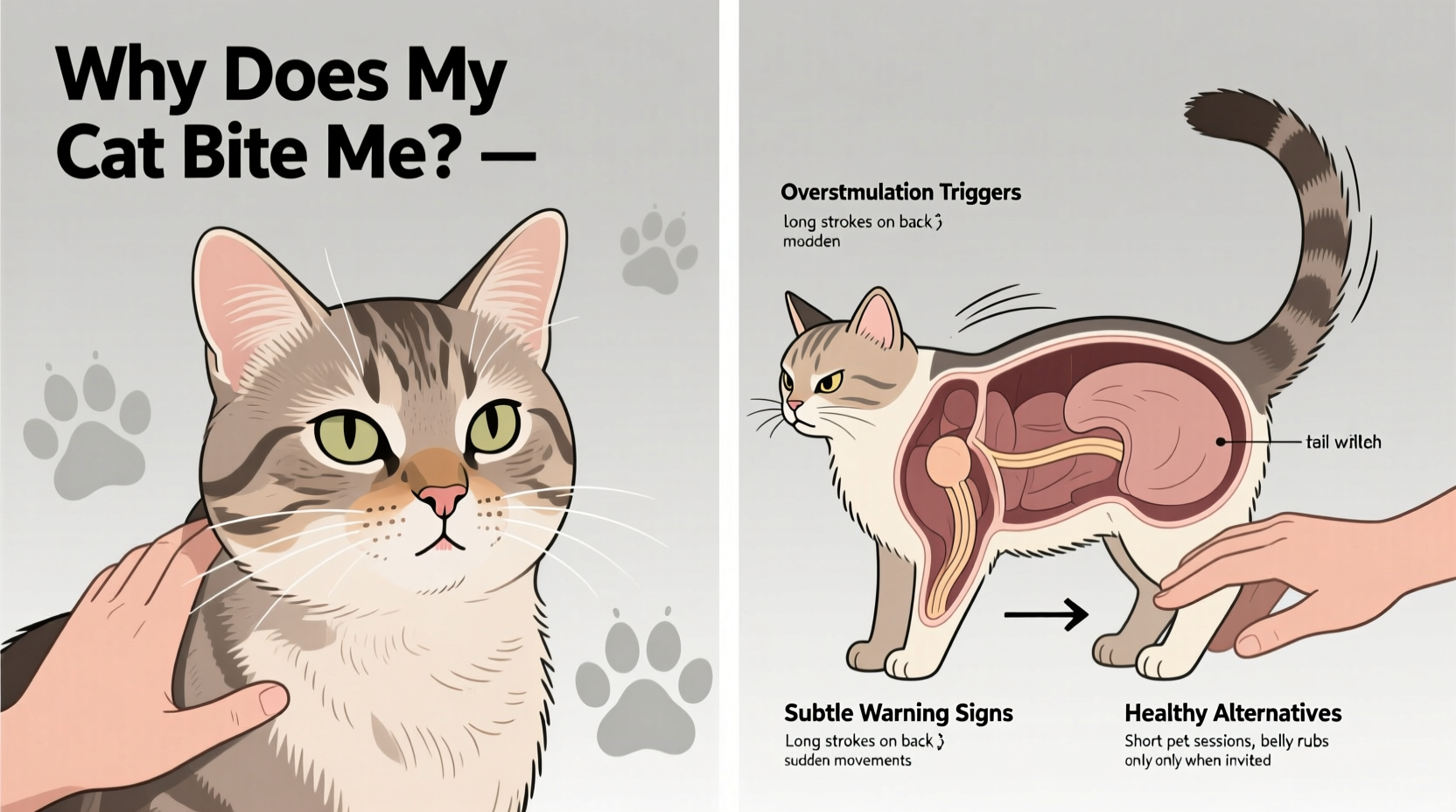 why does my cat bite me when i pet him understanding overstimulation aggression