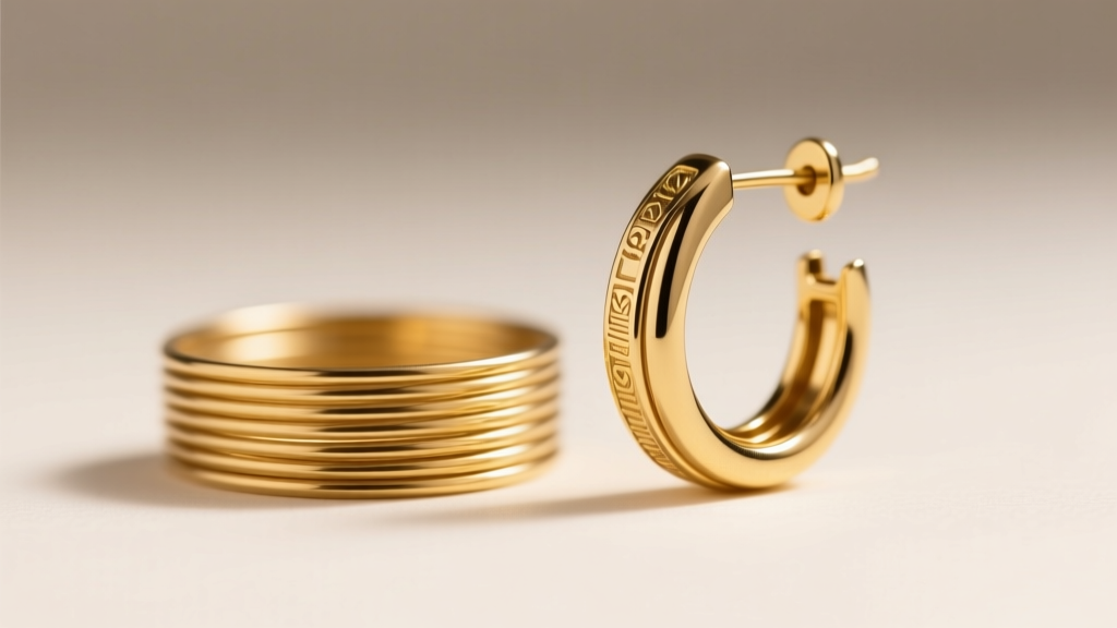 Macro shot of a 20-gauge gold french wire beside a 16-gauge leverback, highlighting structural thickness differences.