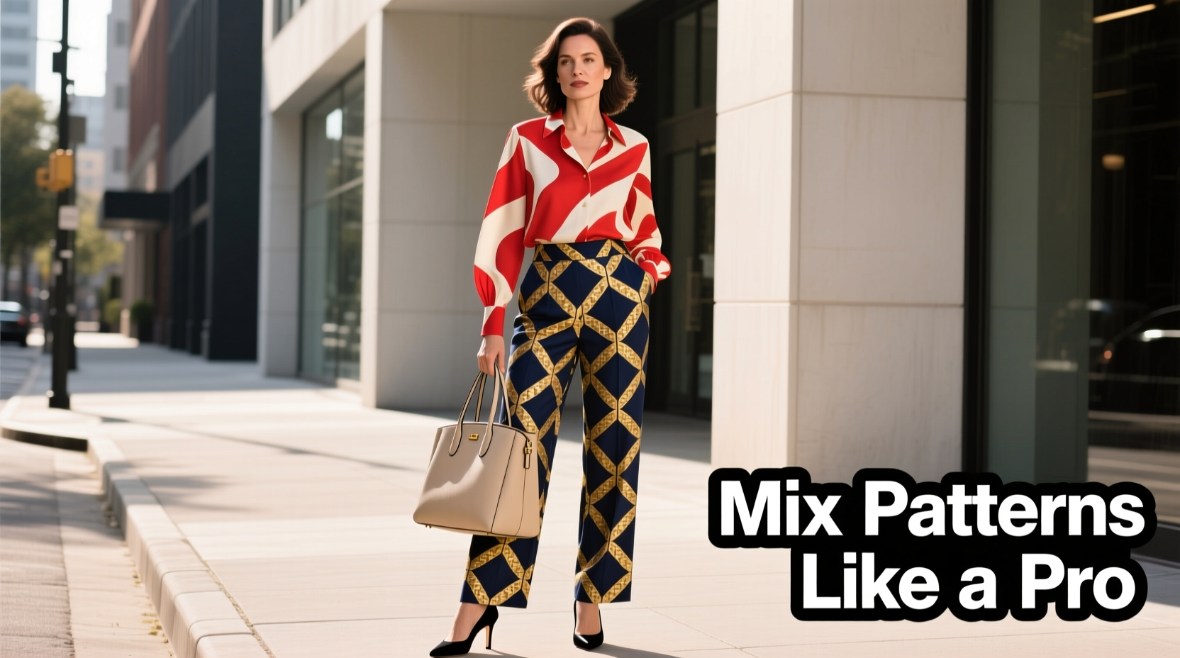 how to mix patterns in an outfit without clashing horribly