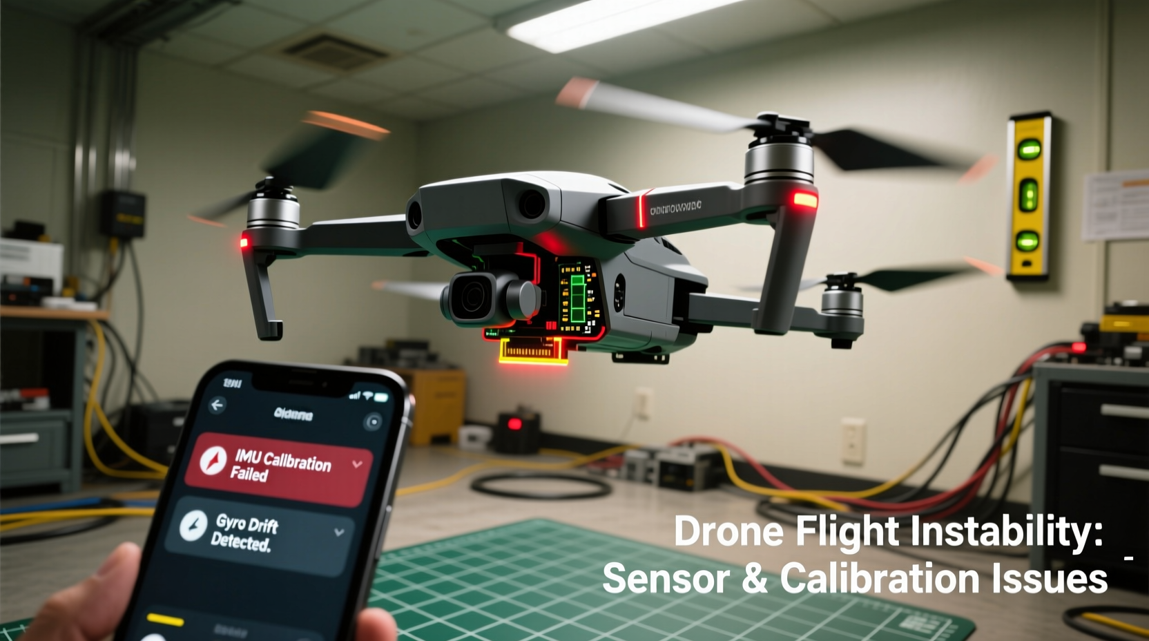 why does my drone fly sideways calibration and sensor checks
