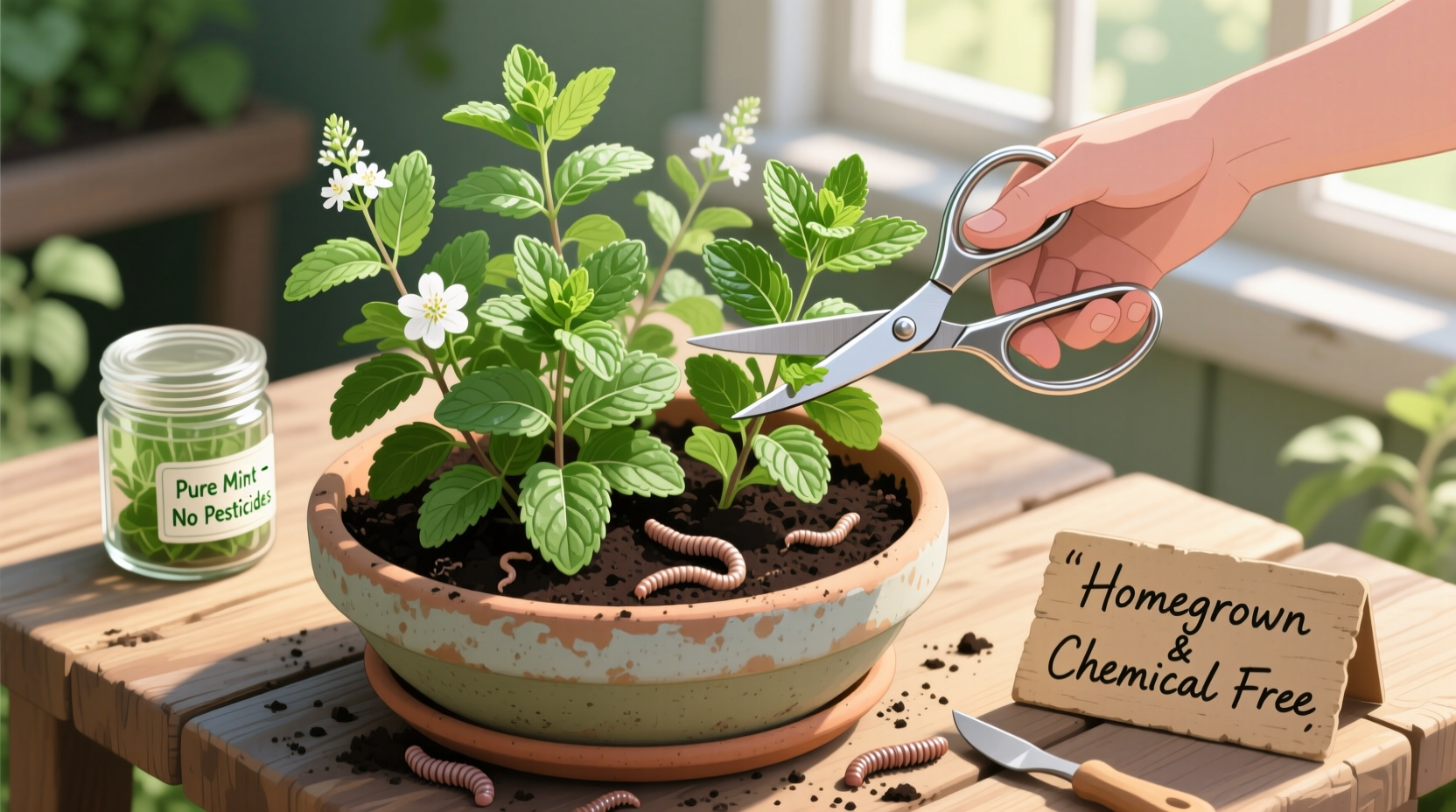 how to grow your own mint for cocktails without pesticides or contamination