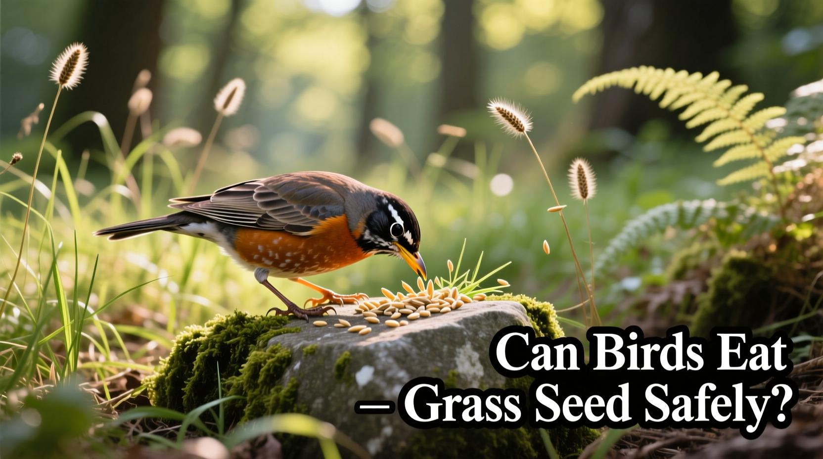 can birds eat grass seed