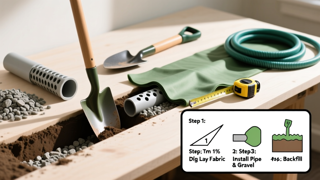 How to Install a French Drain in Your Yard