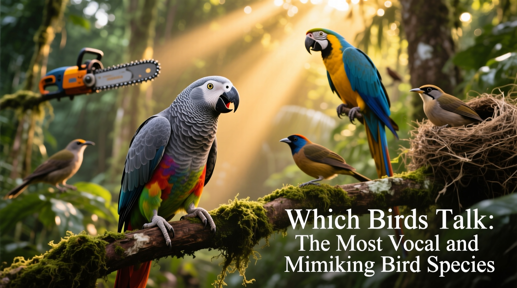 which birds talk
