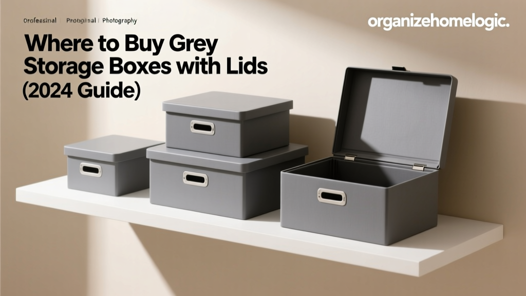 Where to Buy Grey Storage Boxes with Lids (2024 Guide)