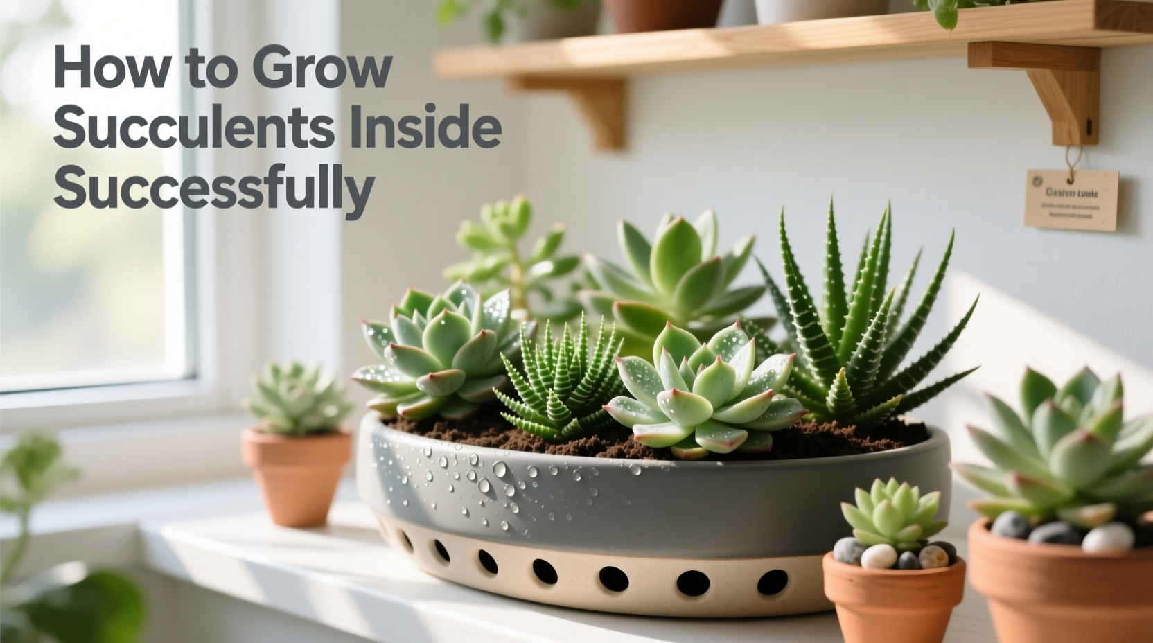 5 Secrets to Growing Succulents Indoors | TheHomeSprouts