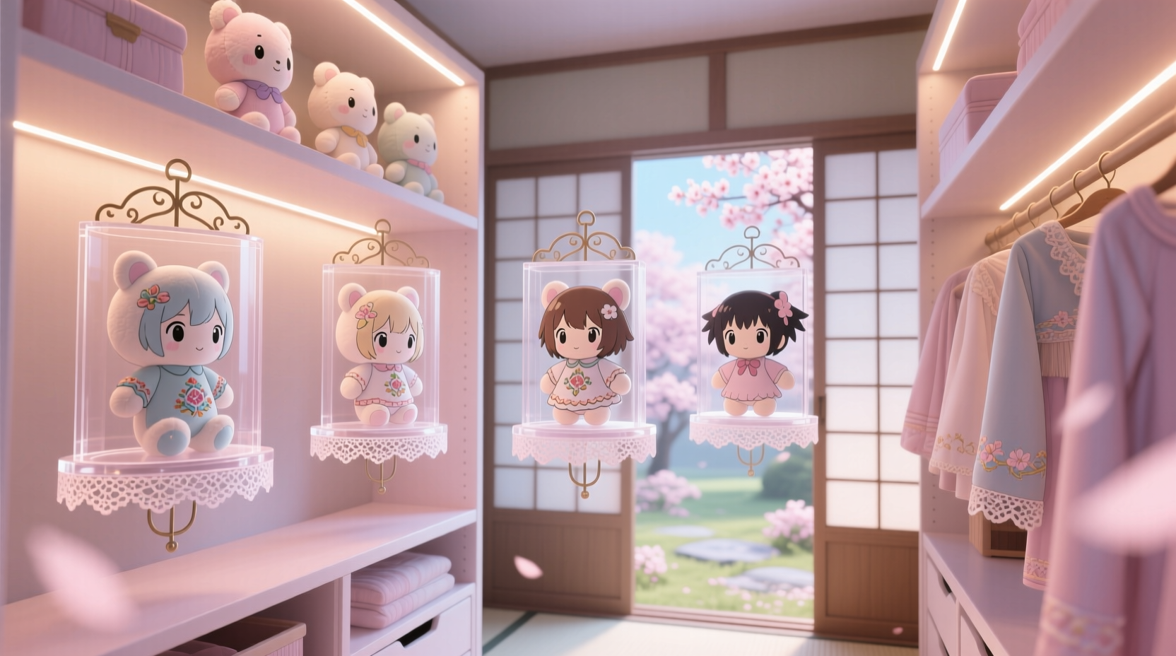 anime plush closet organization tips