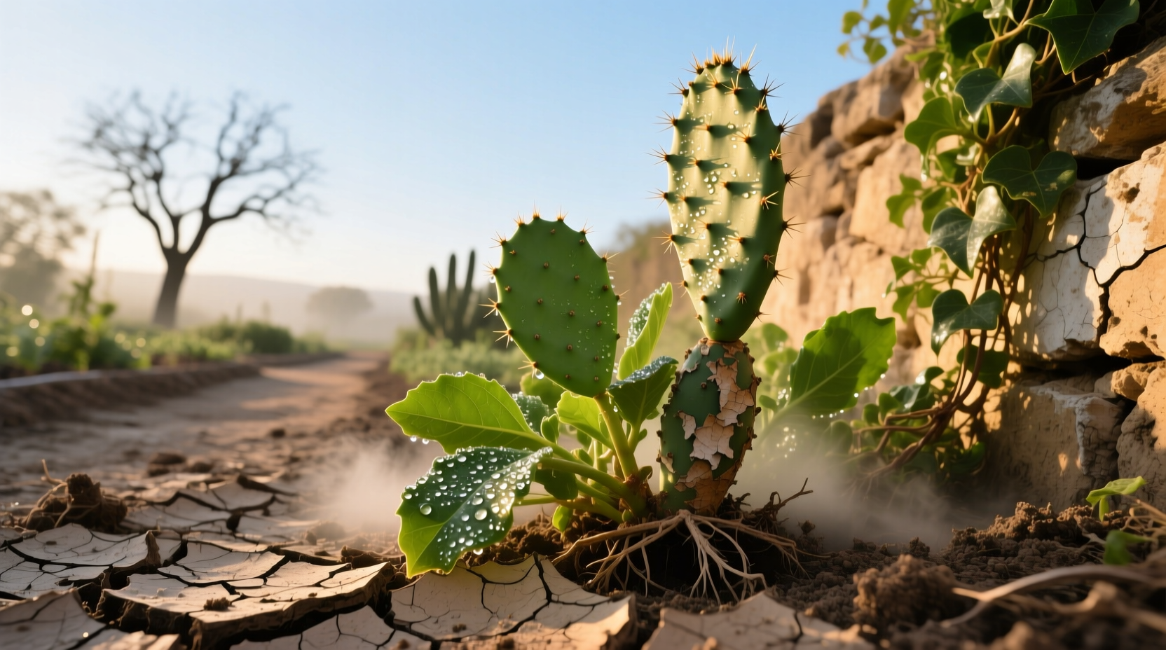 garden plants scoffed drought
