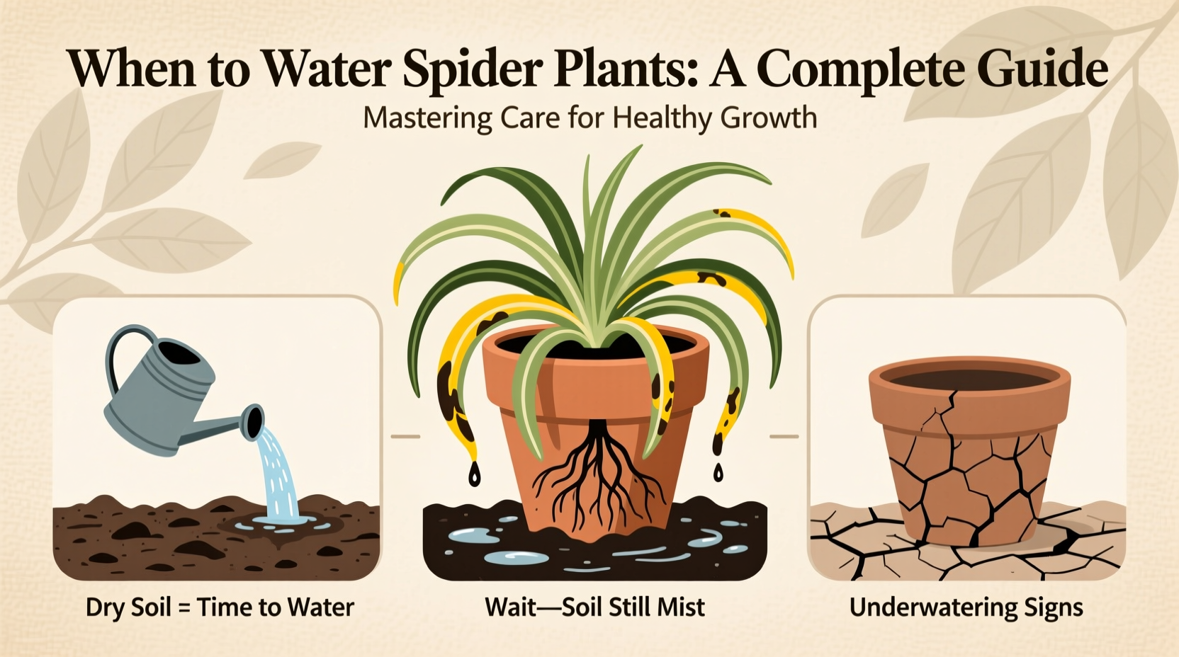 When To Water Spider Plants