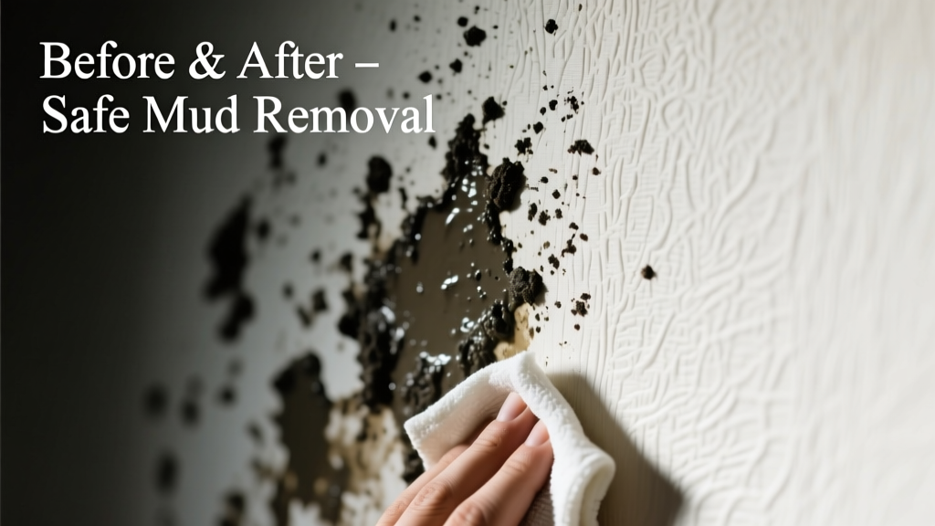 How to Remove Mud from Wallpaper Safely