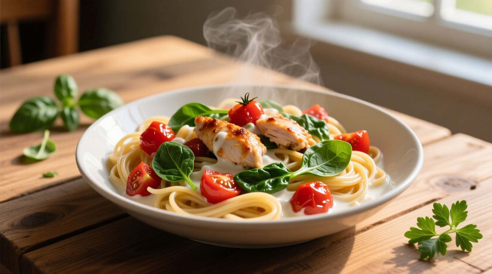 Perfect Tomato Chicken Spinach Pasta Recipe in 30 Minutes