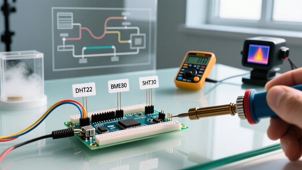 Temp Humidity Sensor Arduino Calibration: DHT22 vs BME280 Accuracy