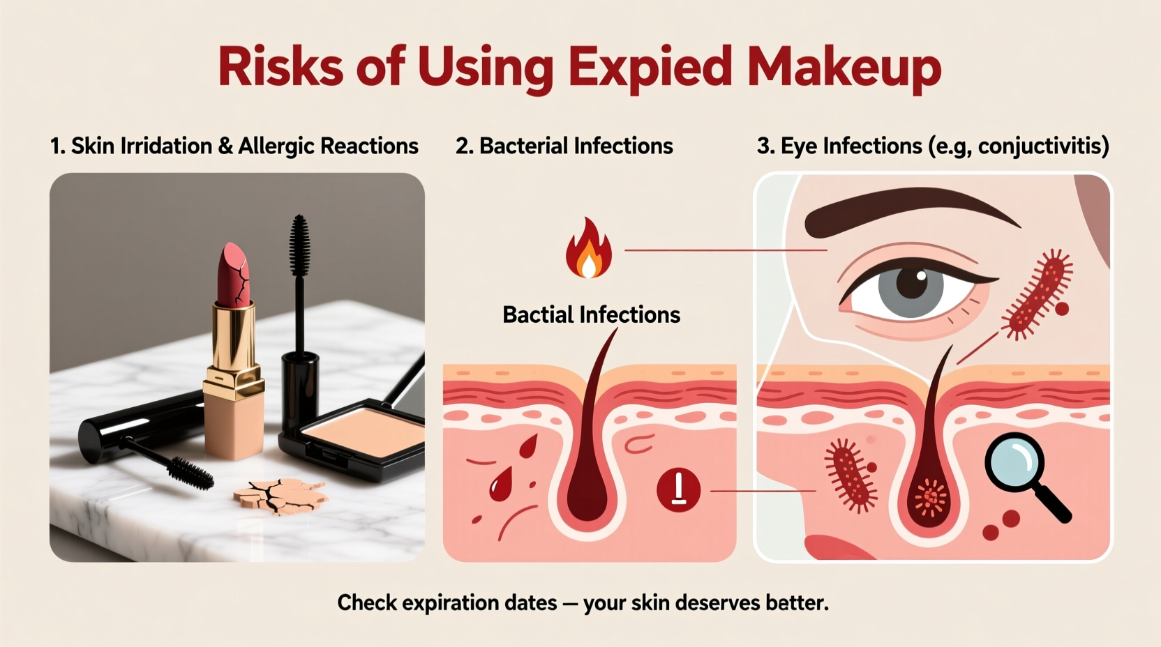 is it safe to use expired makeup products risks you should know