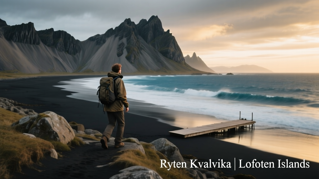 Ryten to Kvalvika Beach Hike: A Coastal Trek Through Lofoten’s Rugged Majesty