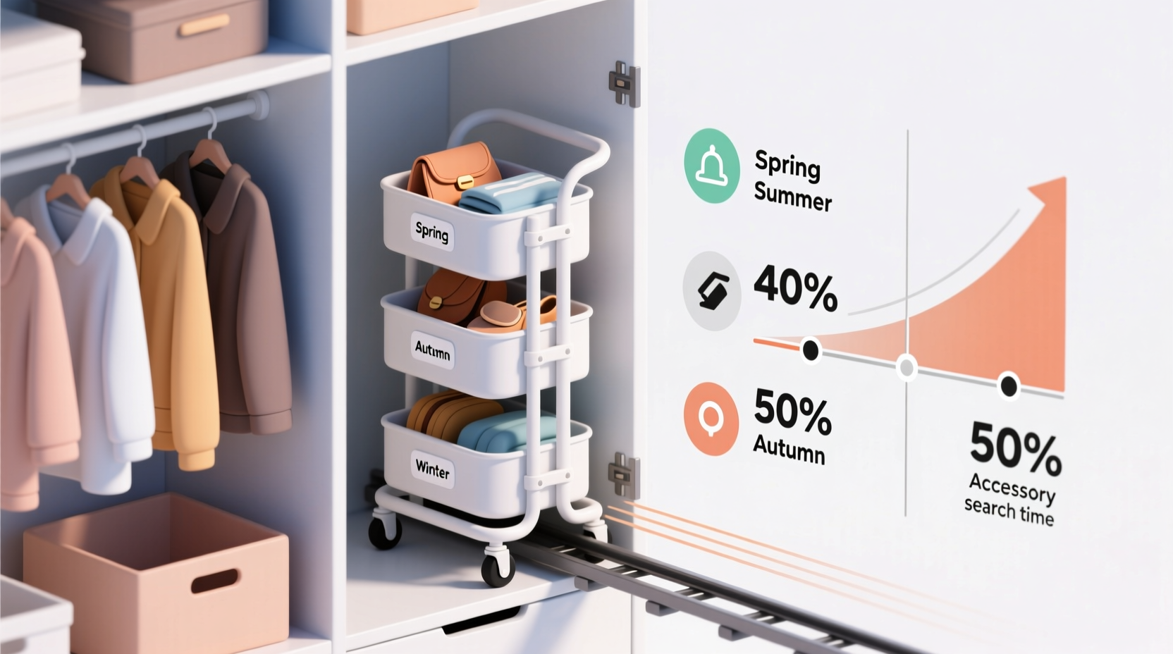 closet organization tips rolling cart worth it