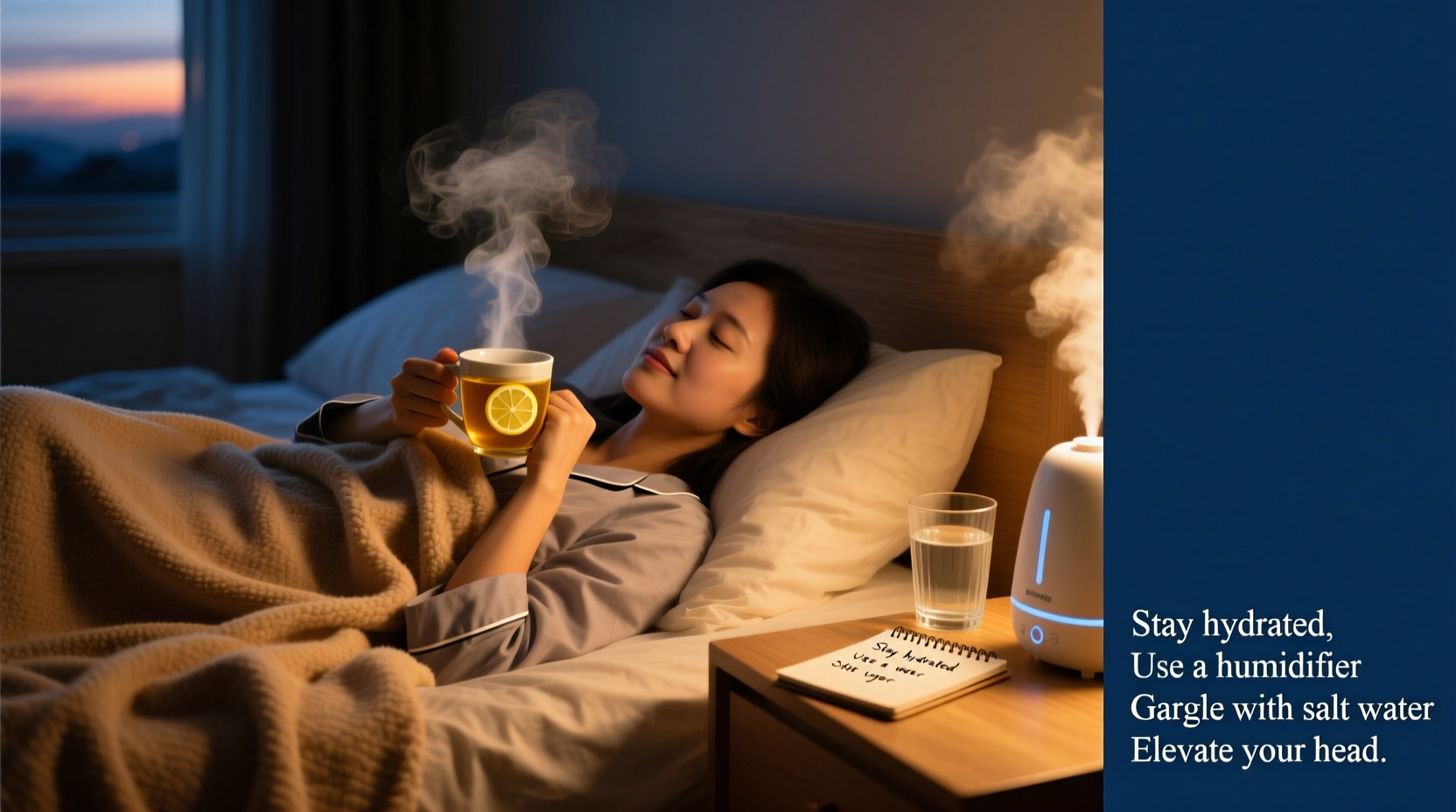 sore throat at night only causes and immediate relief tips