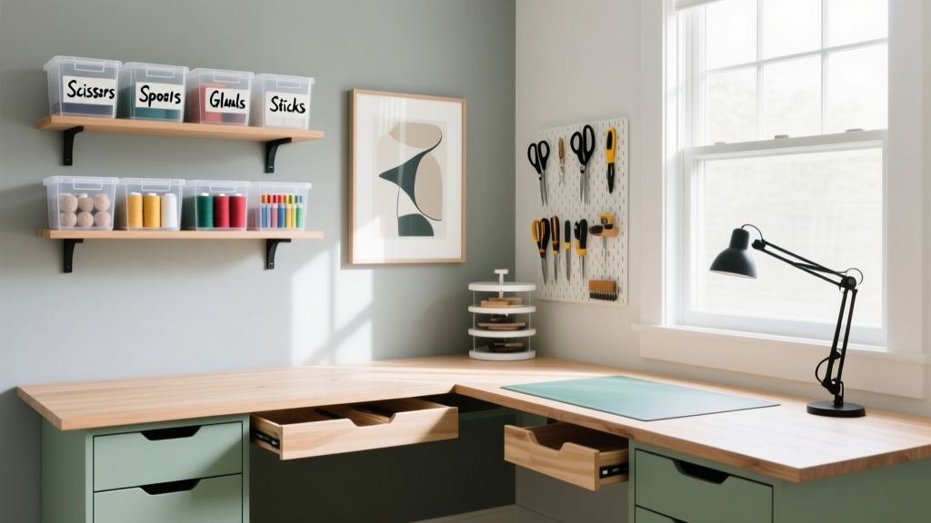 Organizing a Craft Room for Left-Handed Artists: Table La...