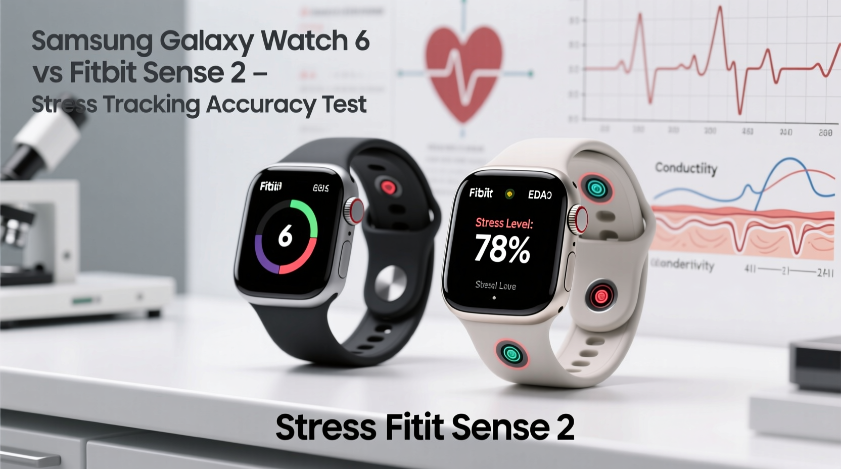 samsung galaxy watch 6 vs fitbit sense 2 for stress tracking accuracy test