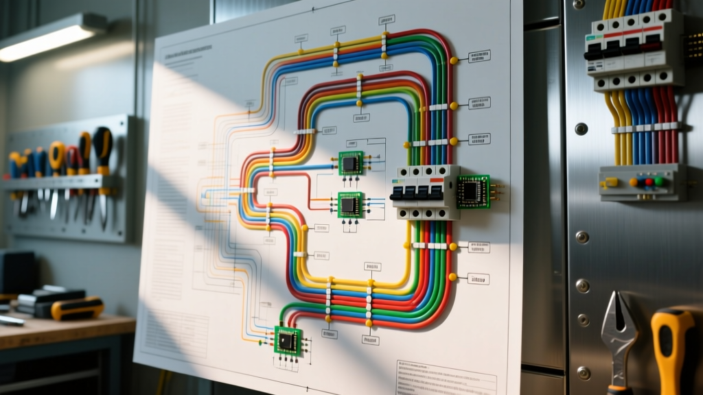 How to Read a Breaker Panel Wiring Diagram: Node Tracing and Sizing