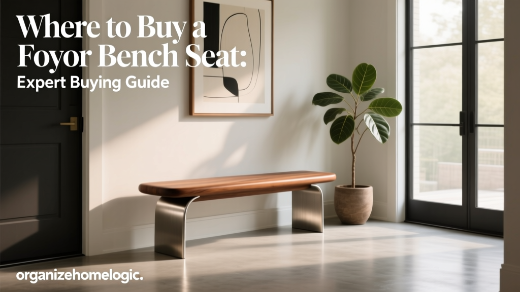 Where to Buy a Foyer Bench Seat: Expert Buying Guide